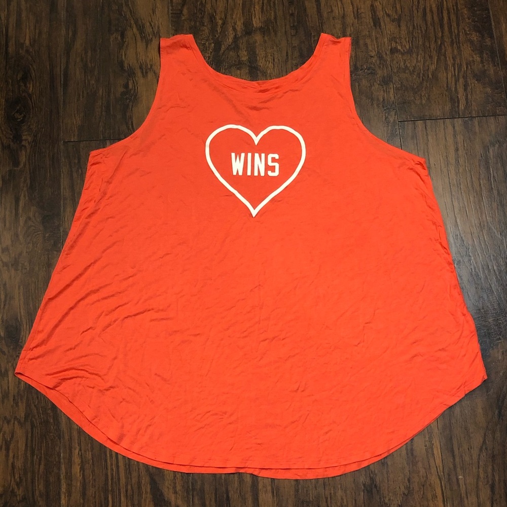 Old Navy Love Wins Dark Peach Tank Top Size XXL